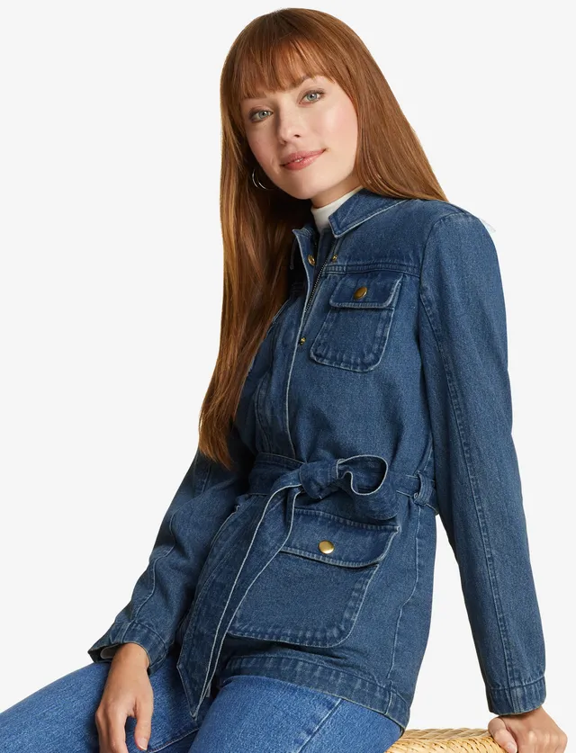 Petite new look denim jacket. Size UK 12. Worn Once | eBay