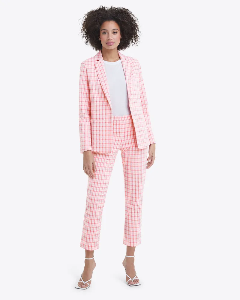 Elle Pants Windowpane Plaid