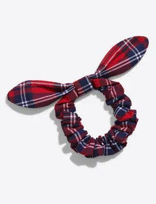 Knotted Hair Scrunchie in Angie Plaid
