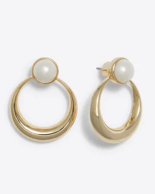 Pearl Doorknocker Earrings