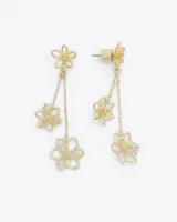 Flower Drop Earring