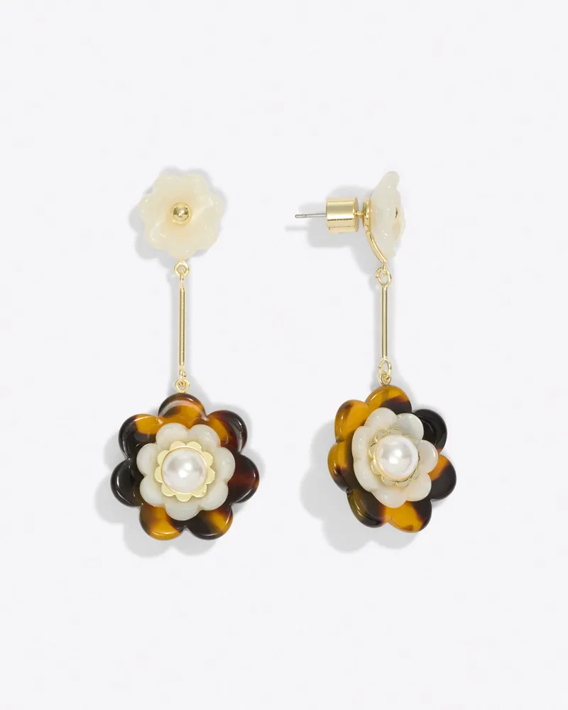 Double Magnolia Earring