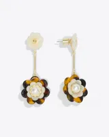 Double Magnolia Earring