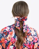 Tie Scarf Scrunchie in Wildflower Bouquet