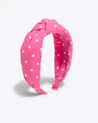 Knot Headband in Polka Dots