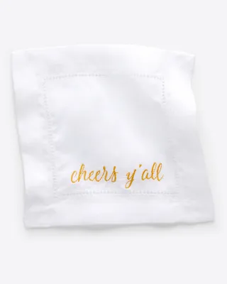 Cheers Y'all Cocktail Napkins (Set of 4)