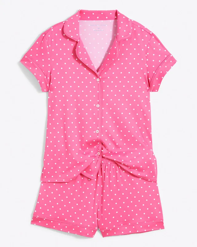 PajamaGram Summer PJs for Women Set - Pajama Women, Fuchsia Polka Dot, XS :  : Clothing, Shoes & Accessories