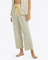 Cropped Pajama Pant Ditsy Floral