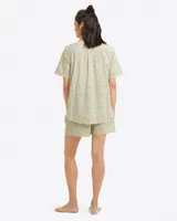 Pajama Shorts Ditsy Floral