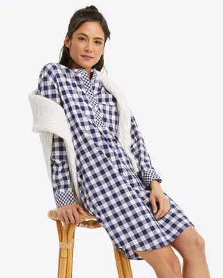 Nightshirt Navy Gingham