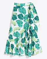 Floral Maxi Skirt Monstera