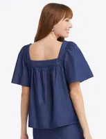 Maren Top Chambray