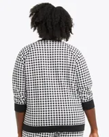 Natalie Sweatshirt Black Gingham