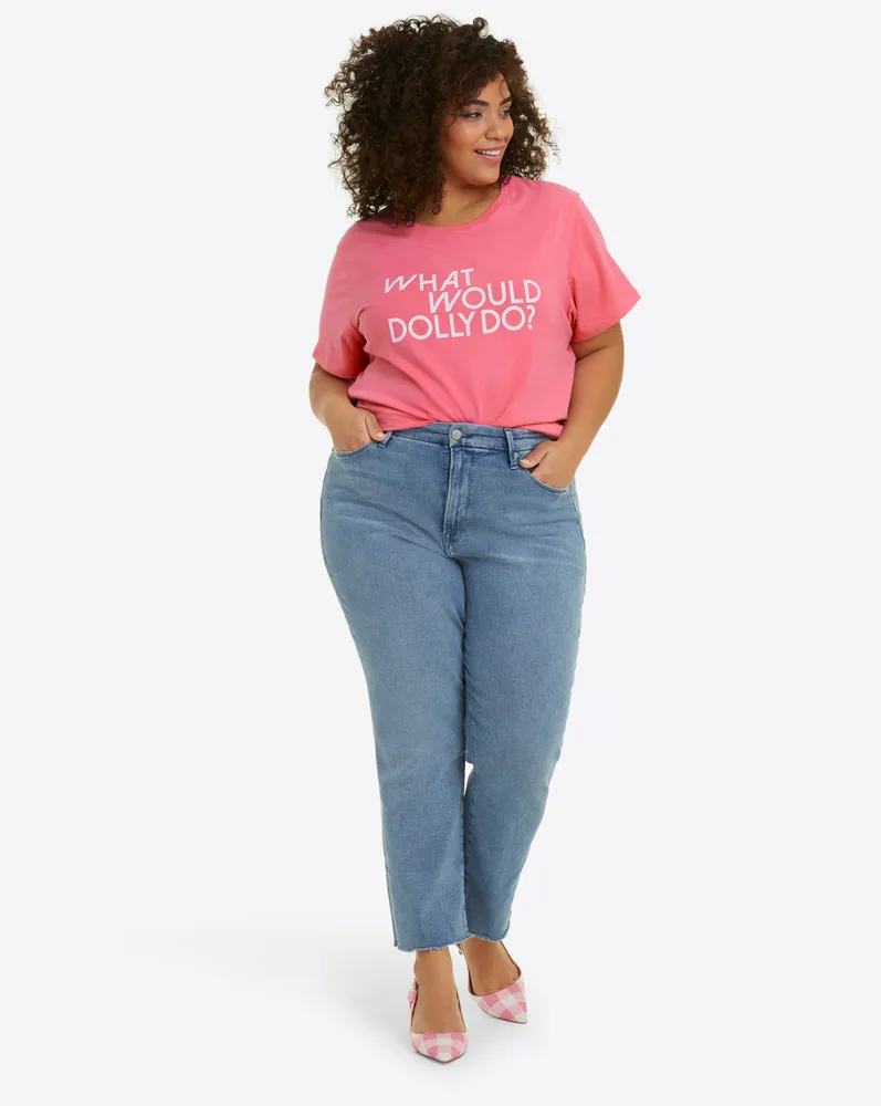 What Would Dolly Do Pink T-Shirt