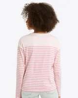 Striped Long Sleeve T-Shirt Pink Multi