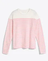 Striped Long Sleeve T-Shirt Pink Multi