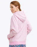 Hoodie Pink Gingham