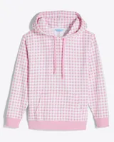 Hoodie Pink Gingham