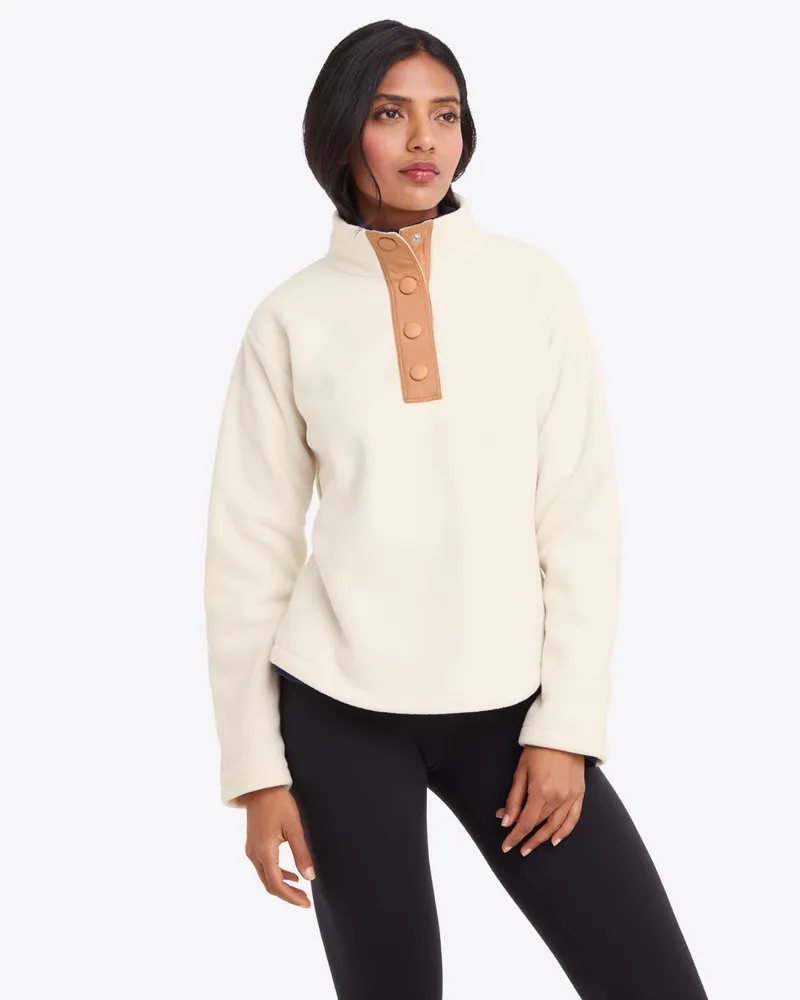 Cableknit Turtleneck Sweater in Magnolia White – Draper James