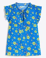 Connie Top Polka Dot Floral