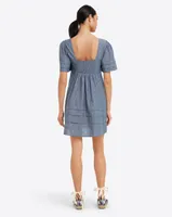 Chambray Babydoll Dress