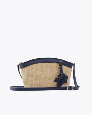 Emma Straw Shoulder Bag