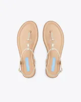 Jenna Sandals Metallic Gold