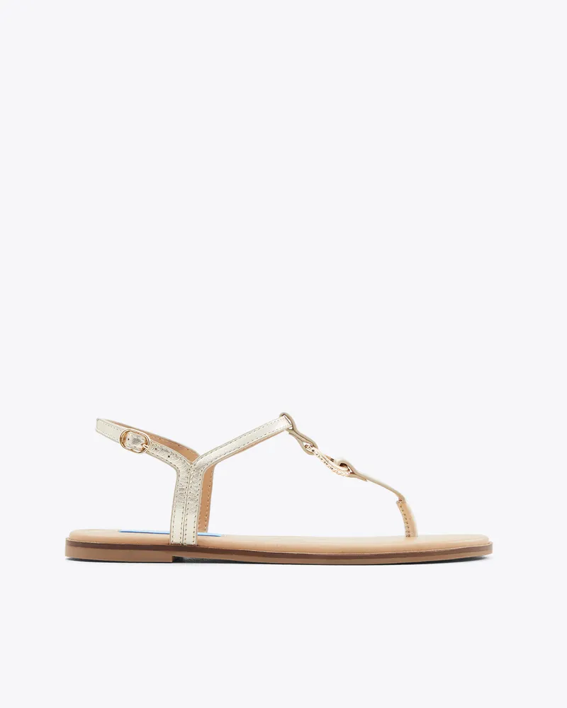 Jenna Sandals Metallic Gold