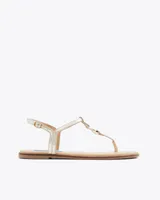 Jenna Sandals Metallic Gold