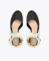 Olivia Espadrille Wedges Black