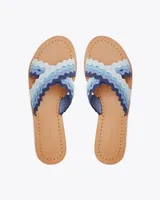 Piper Flat Sandals Ombre Stripe