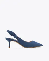 Willow Slingback Heels Chambray