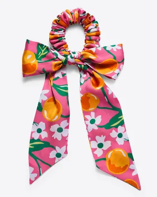 Scarf Scrunchie in Orange Blossom