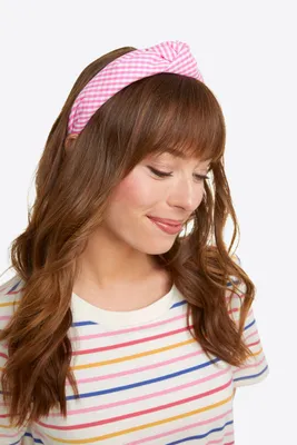 Knot Headband in Gingham