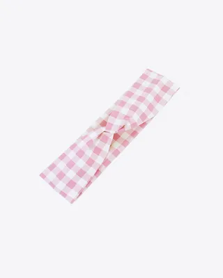 Sport Headband in Pink Gingham