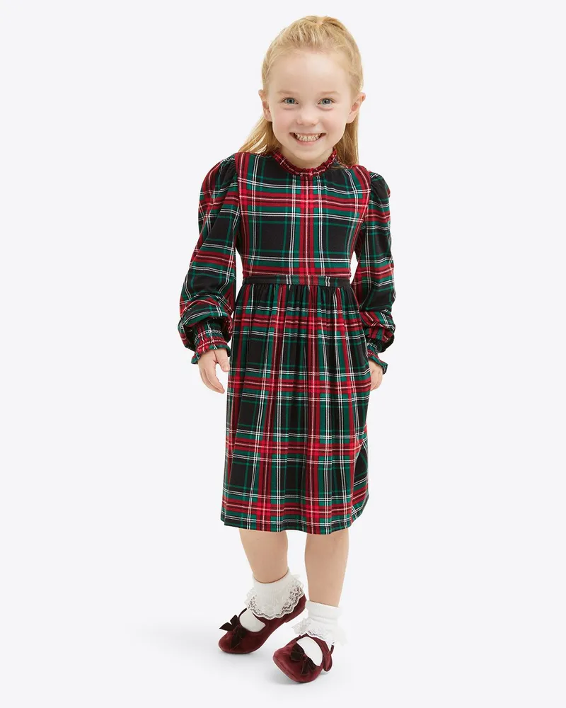 Kid's Kitty Dress Georgia Plaid