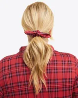 Elle Plaid Knot Scrunchie