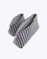 Maya Cosmetic Bag in Gingham