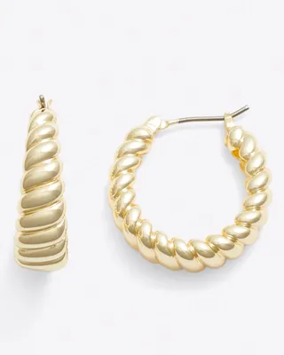 Tapered Croissant Hoops