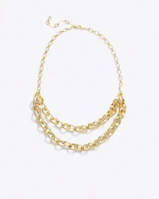 Chain Link Layered Necklace