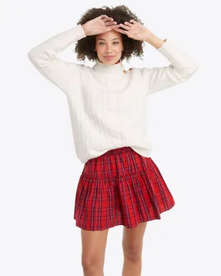 Pull on Skirt Elle Plaid