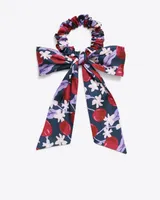 Scarf Scrunchie in Plum Floral