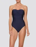 Helen Jon x Draper James Twist Bandeau One-Piece