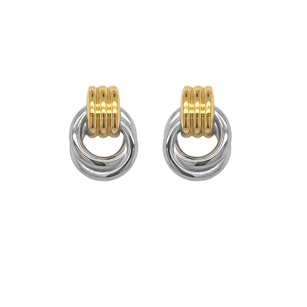 BUCKLE CIRCLE EARRINGS