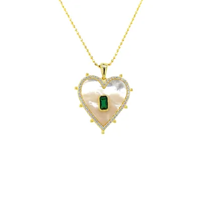 PERLA HEART NECKLACE