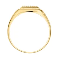 Bold Men's Diamond Ring in 10K Yellow Gold (0.12ct tw) 10