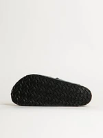 MENS BIRKENSTOCK BOSTON SOFT FOOTBED SUEDE SANDALS - BASALT GREY
