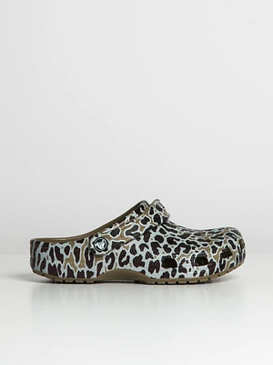 WOMENS CROCS CLASSIC ANIMAL PRNT CLOG - CLEARANCE