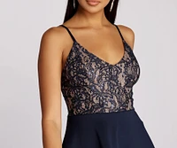 Sami Sequin And Lace Party Dress