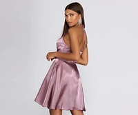 Sandy Halter Formal Dress